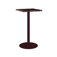 Burgundy Halo Bar Table